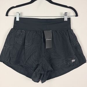 NEW Fabletics Women's Sun Chaser 3" Shorts Lined Black Running Gym Workout Sz S